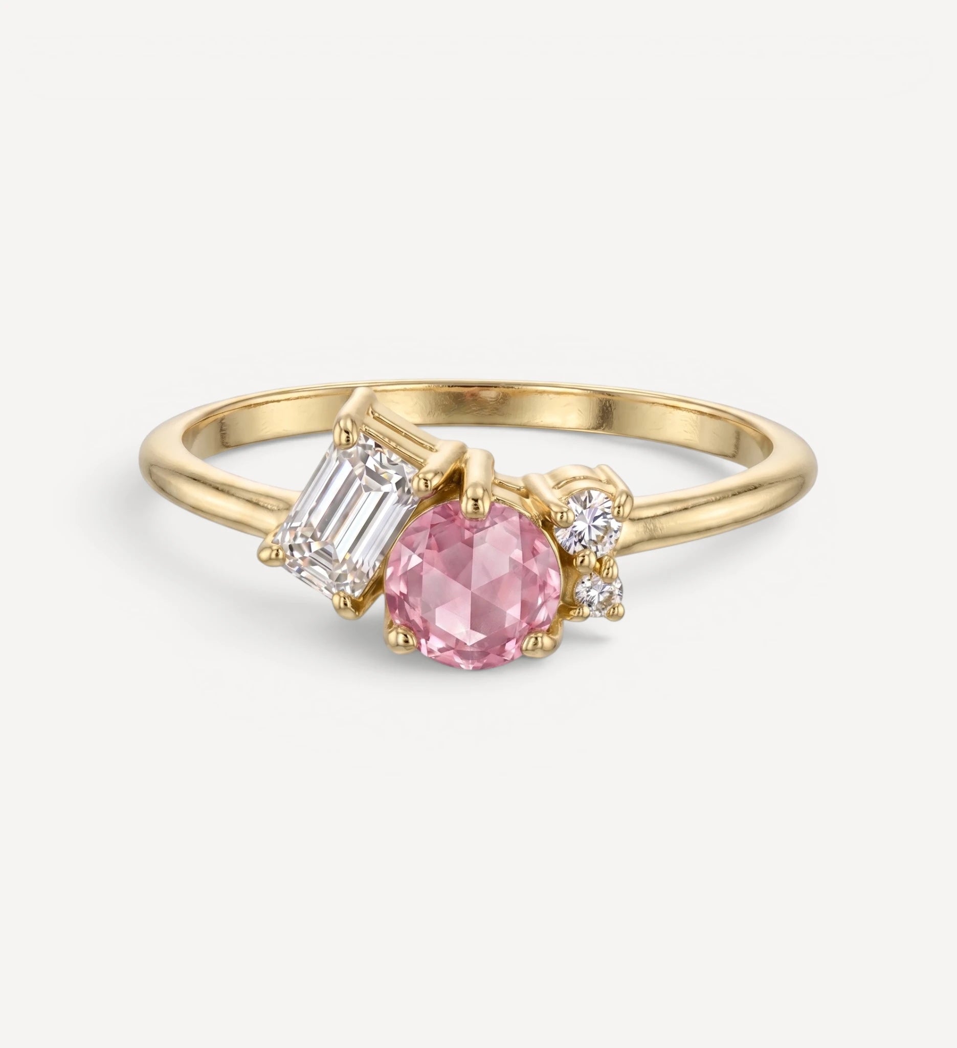 Rosa Cluster Ring | sapphire & diamond