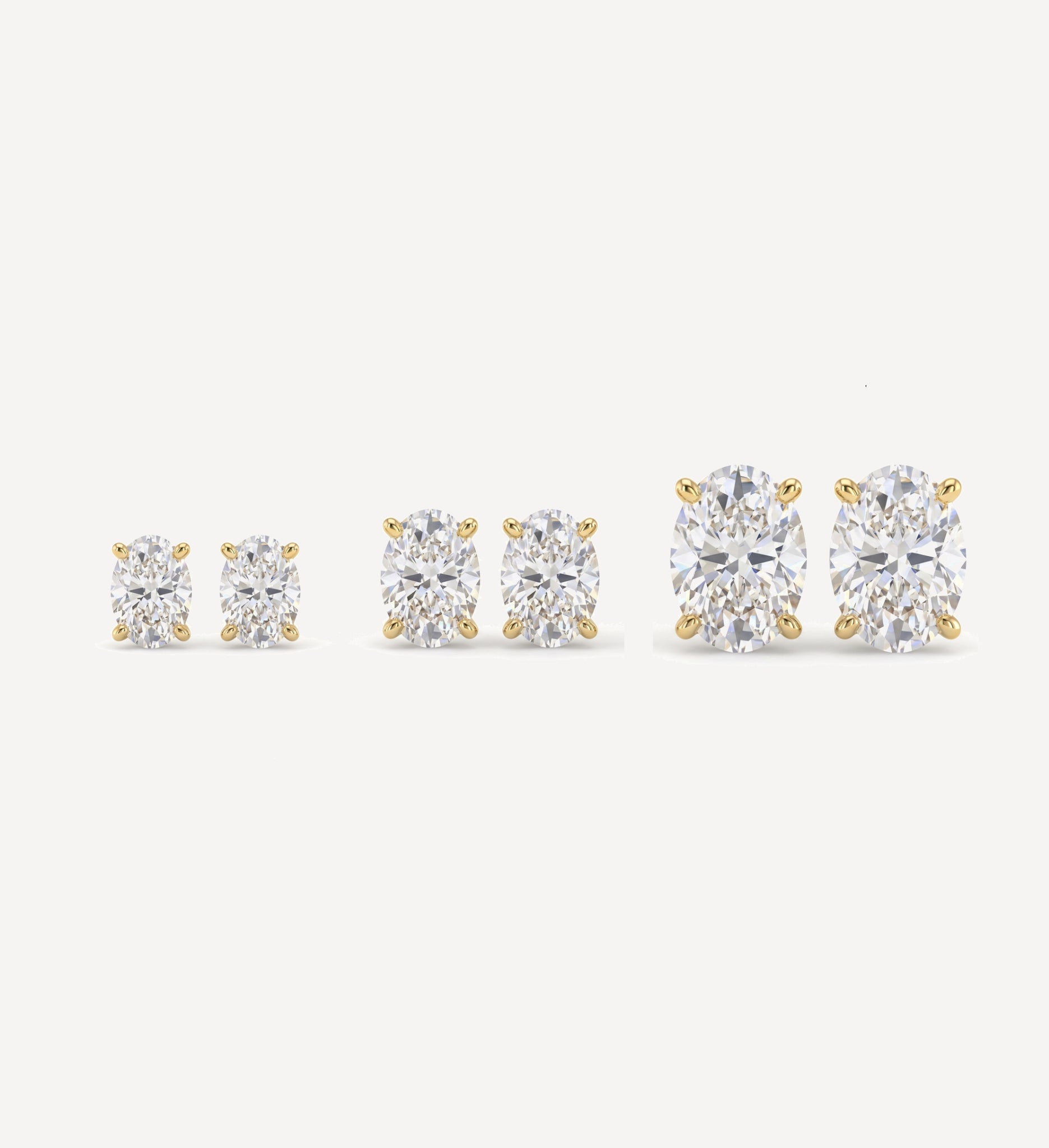 Grace Diamond Studs | Oval