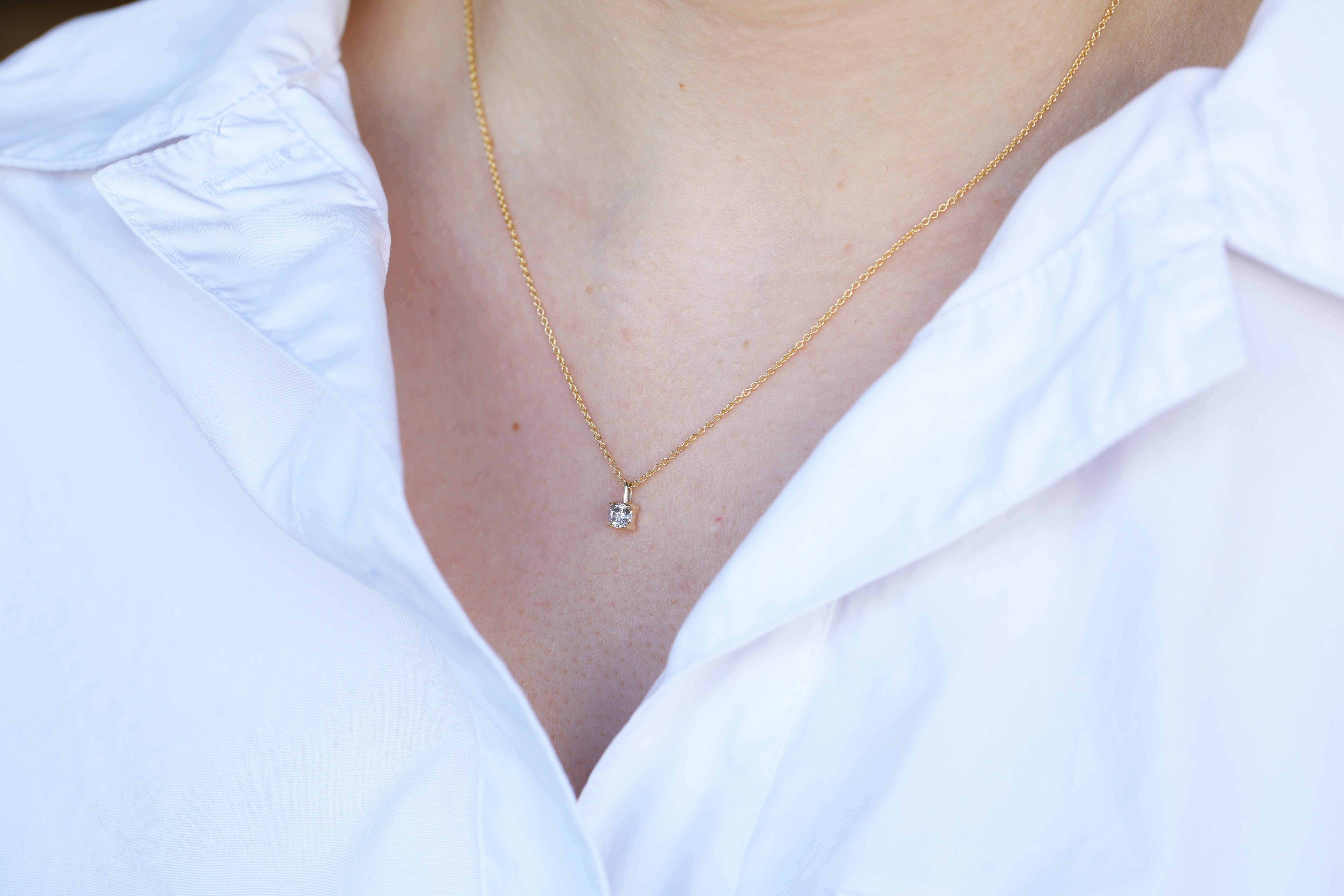 Imogen necklace | Salt & Pepper diamond