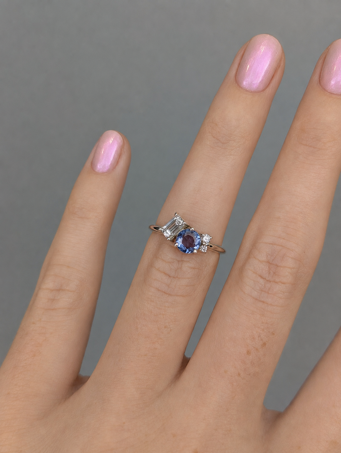 Rosa Cluster Ring | sapphire & diamond