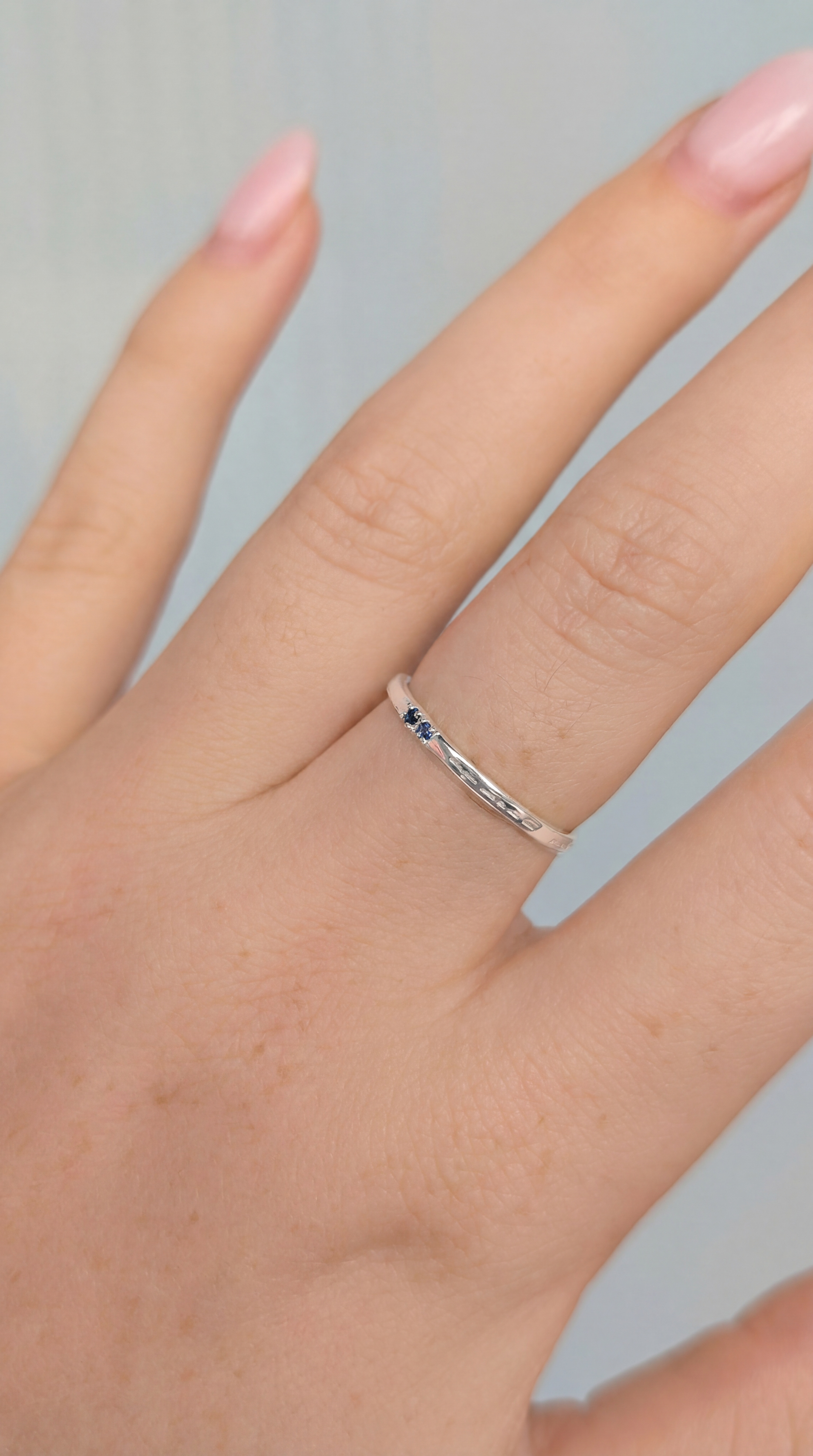 Custom Engraved Morse Code Ring | Two Birthstone