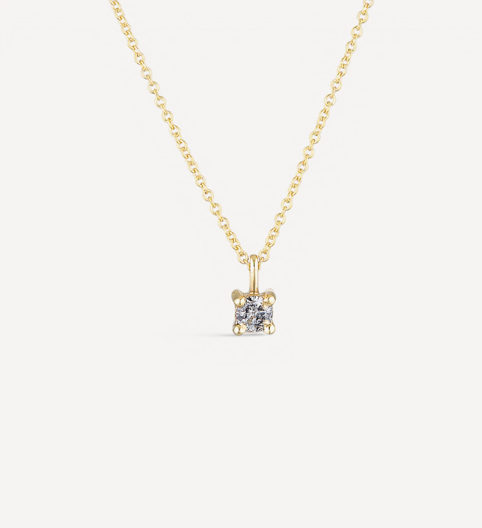 Imogen necklace | Salt & Pepper diamond