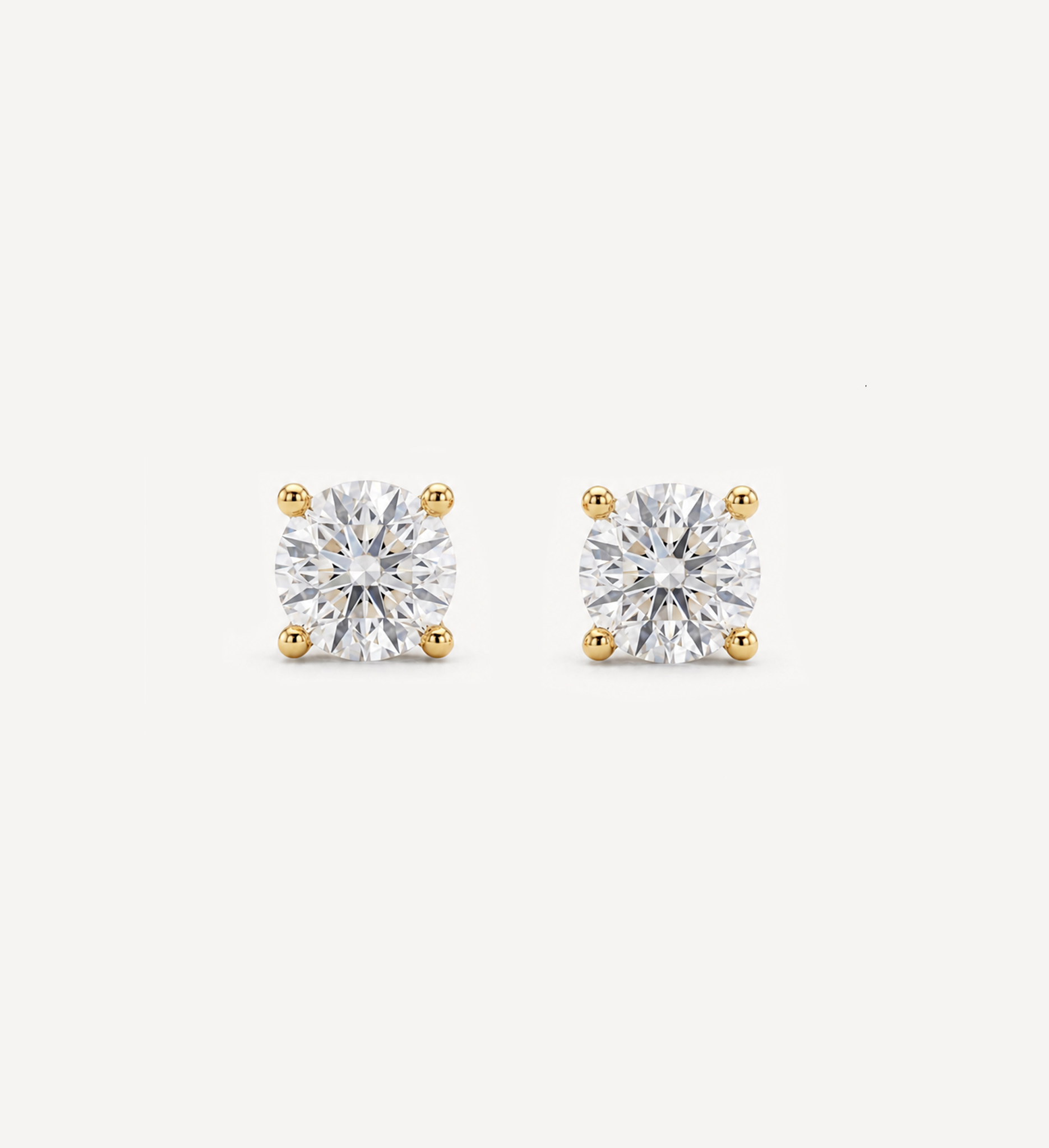Grace Diamond Studs | Round